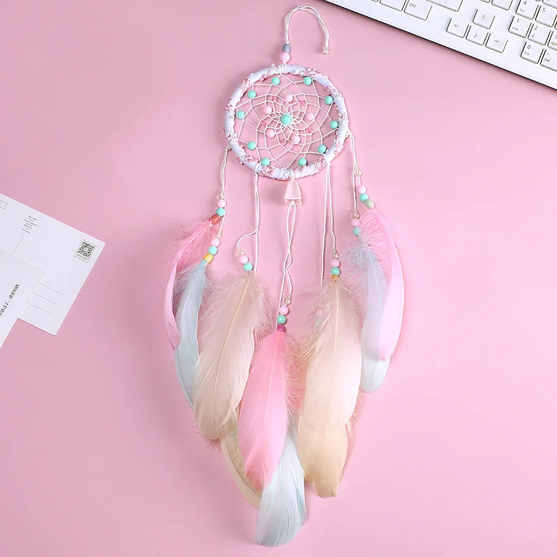 Handmade Unicorn Dream Catcher Birthday Party Wedding Favors Wind Chimes Girl Bedroom Home Decor Party Gift For Guest DT88 (4)