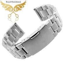 14 мм 16 мм 18 мм 19 мм 20 мм 22 мм 24 мм 26 мм новые серебряные PVD металлические часы ремешок Браслеты прямой конец