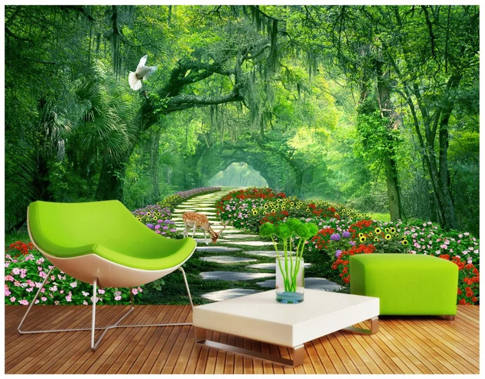 Wellyu фотообои на заказ, 3d красивый пейзаж и романтический лебедь, озеро, лото