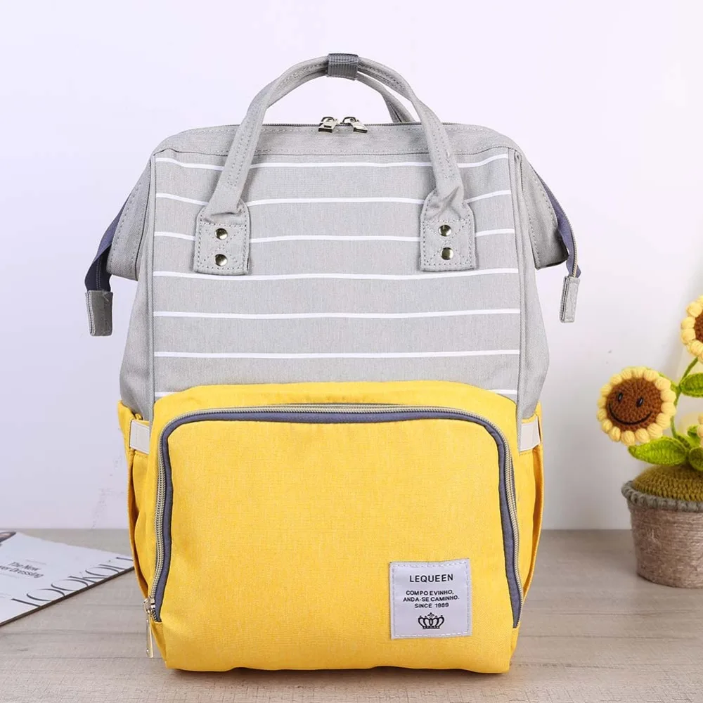 

Lequeen Mummy Maternity Nappy Bag Large Capacity Baby Bag Travel Backpack Nursing Baby Care Outdoor Portable Backpacks