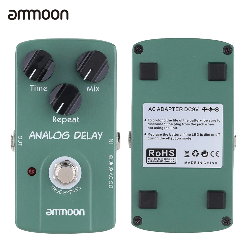 Ammoon AP-07 аналоговая педаль эффектов для электрогитары True Bypass | Спорт и развлечения