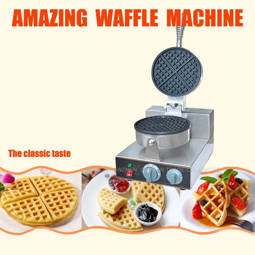 1pc high quality One head round waffle machine waffle maker waffle