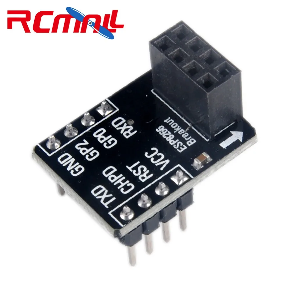 

RCmall ESP-01 Breakout Board Breadboard Adapter PCB for ESP8266 ESP-01S Serial WIFI Wireless Transceiver Module FZ2178