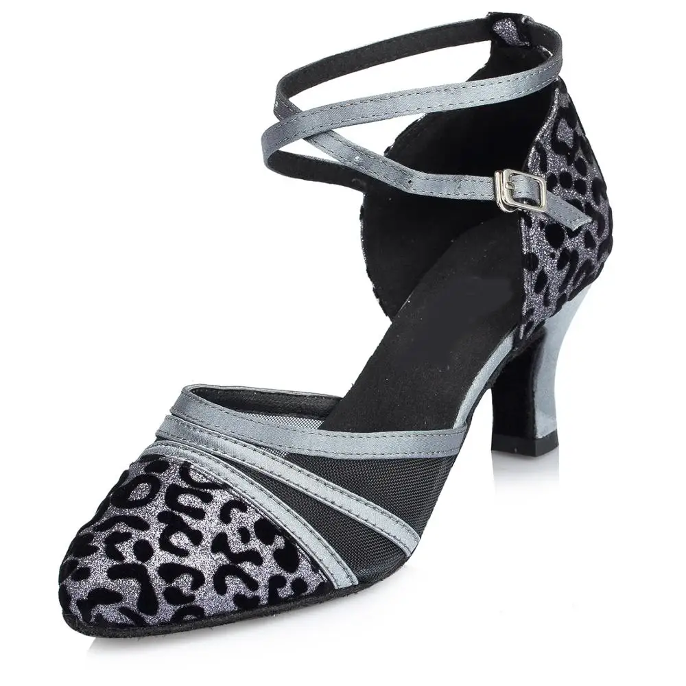 Elisha Dance Shoe Customized Heel Women's Closed Toe Ballroom Party Modern Latin Salsa Dance