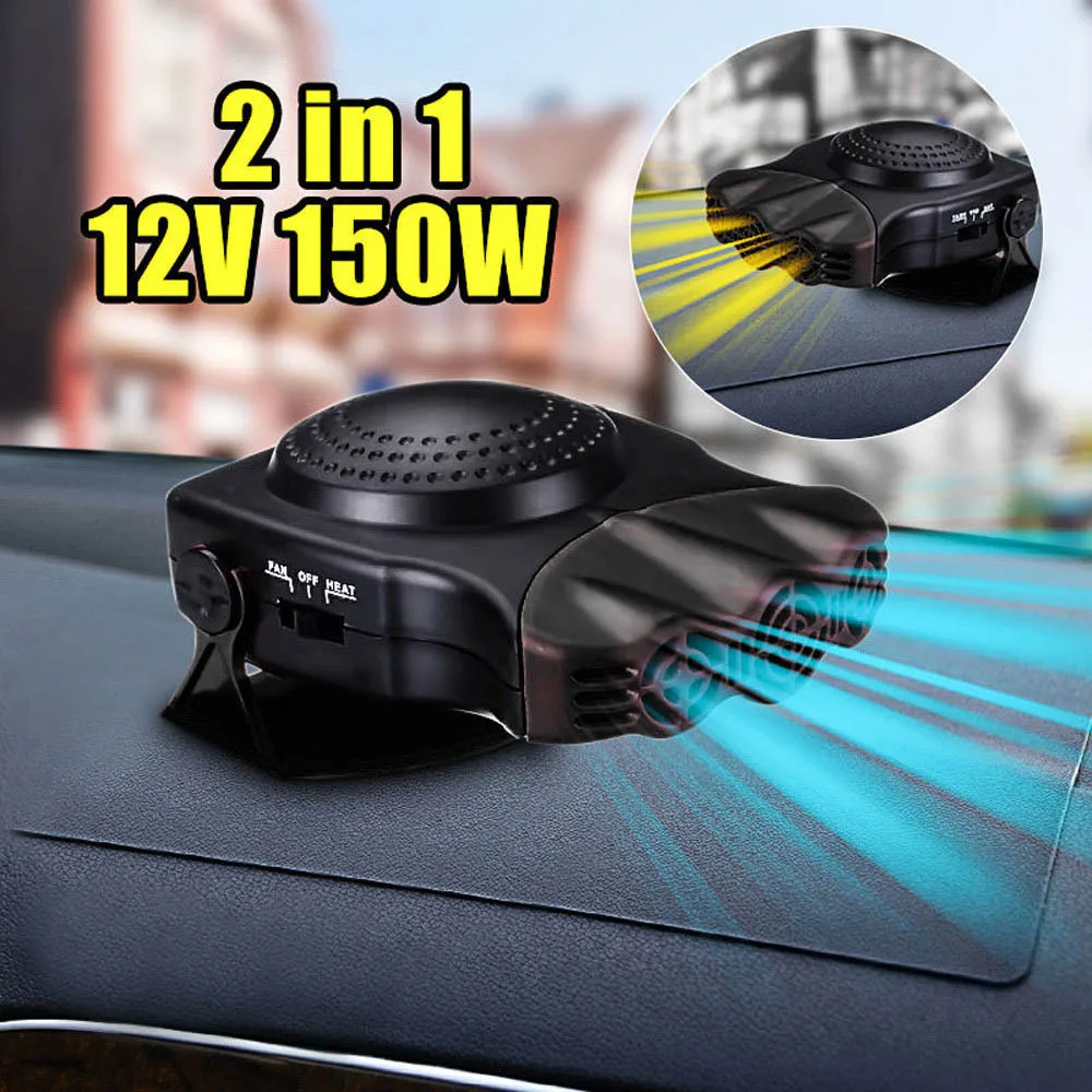 

Car-styling RUNDONG Heater Fan 12V 2in1 Car Truck Auto Heater Hot Cool Fan Windscreen Window Demister Defroster 8D1124 DROPSHIP