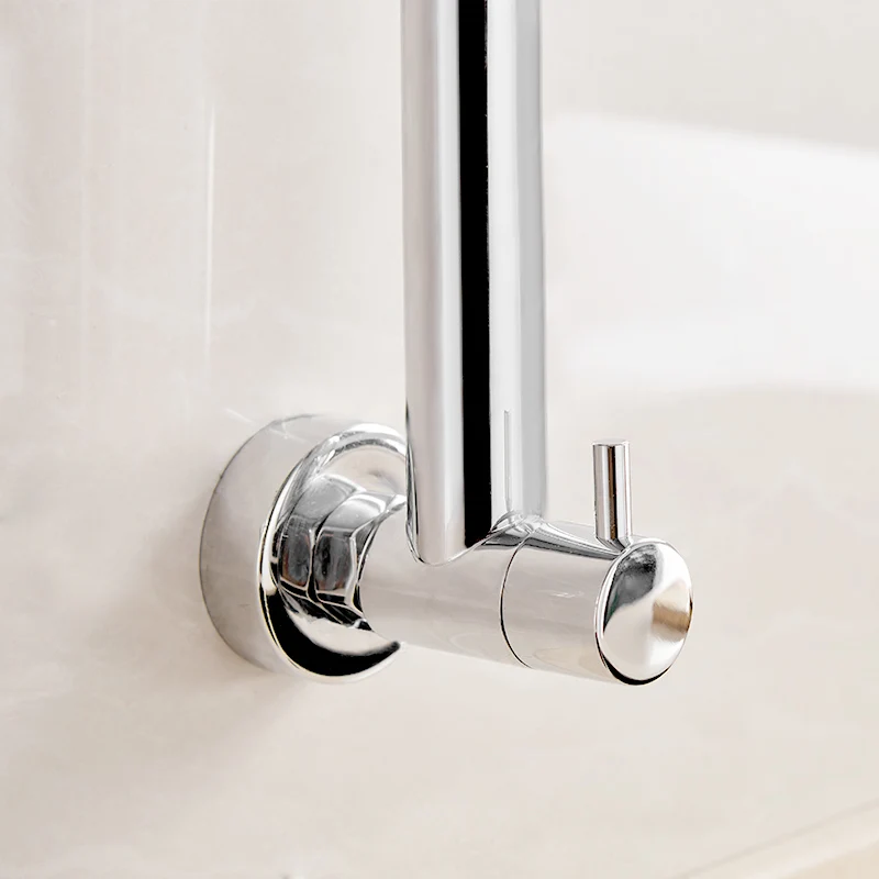 FLG Wall Mounted Kitchen Faucet with LED, Pull Down Sprayer, and 360° Swivel | AEG990-99C image 3
