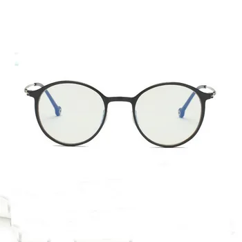 

Aluminum-magnesium round flat light mirror mirror for men and women decorative frame glasses frame