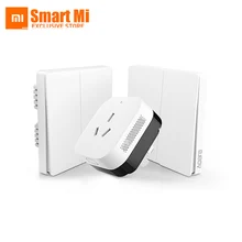 Xiaomi Smart Home Gateway 3, Aqara умный светильник ZiGBee/Wifi беспроводной ключ и настенный выключатель через приложение Smarphone