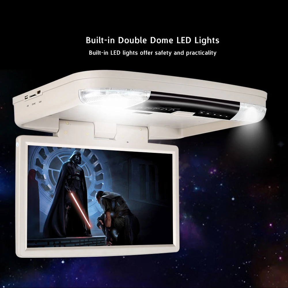 

15.6 inch Roof Mount DVD Player with IR FM Transmitter MP5