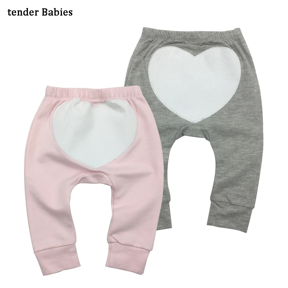 

2pcs/lot Baby clothes Baby Boy Girl Pants Children Trousers Mid Waist 6-24M 100%cotton Newborn Baby Leggings Girls Pants 2018