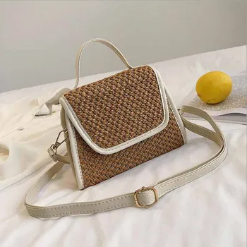 

High Capacity Women Corduroy Tote Ladies Casual Solid Color Shoulder Bag Foldable Reusable Women Shopping Beach Bag