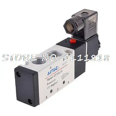 

DC 12V 5 Port 2 Position Single Solenoid Valve 4V310-10
