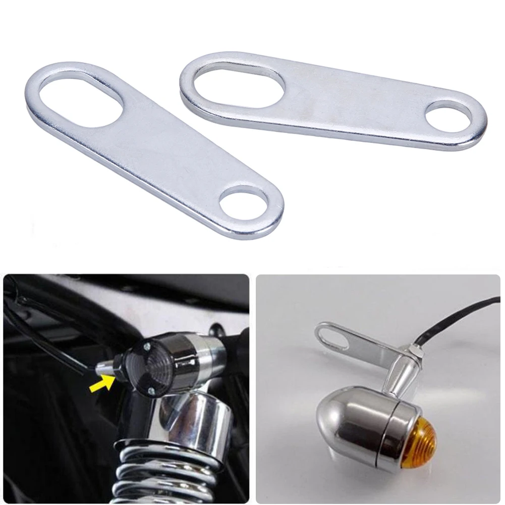 

New 2 pcs Motorcycle Turn Signal Indicator Light Lamp Holder Shock Bracket High Quality for All Motorcycle Accessories