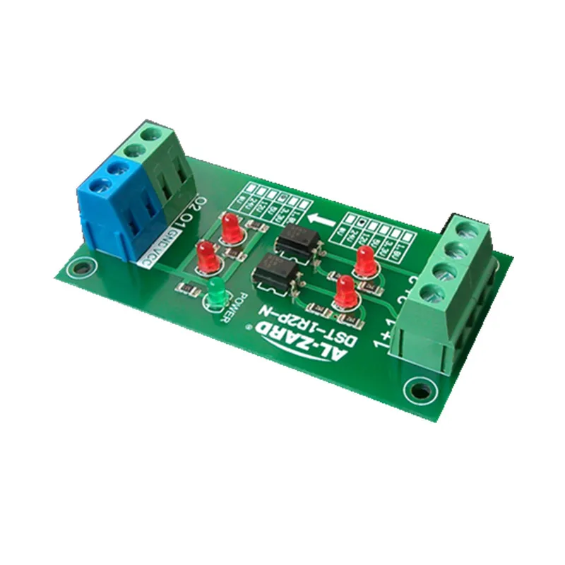 

5V To 24V 2 Channel Optocoupler Isolation Board PLC Signal Level Voltage Conversion Module