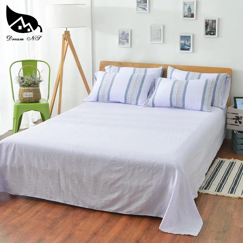  Dream NS 245x230cm Pure Washed Cotton Very Soft Flat Sheets For Nordic Simple Warm Soft Home Bed ro