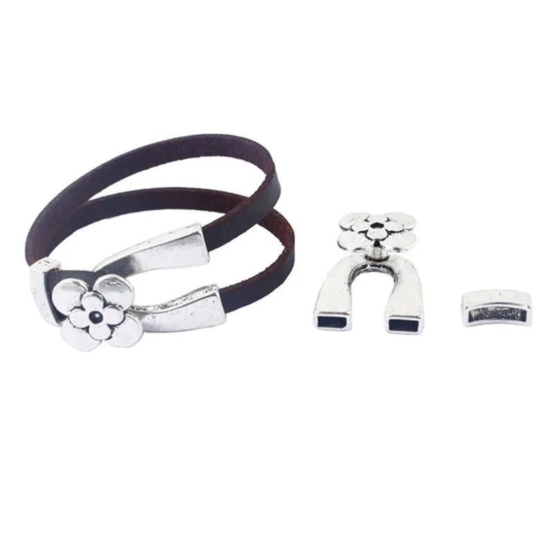 ZXZ-5-Sets-Antique-Silver-Double-Strand-Flower-Wishbone-Clasps-For-5mm-Flat-Leather-Cord-5x2mm (1)