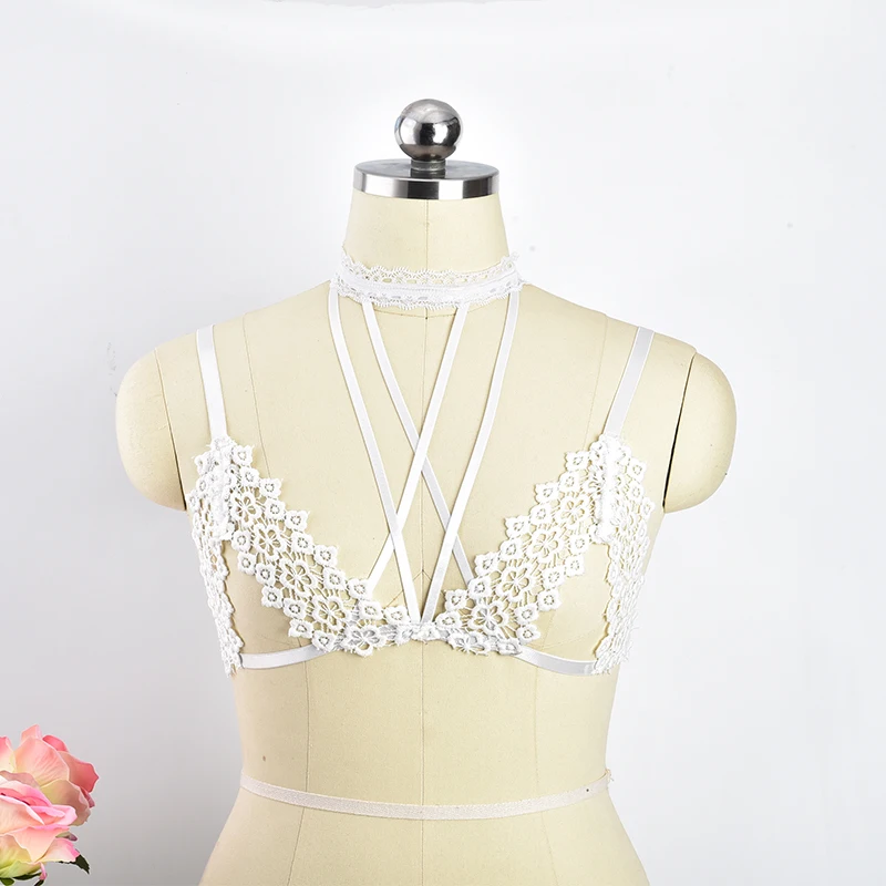 Pin on Pretty Does. white underwired cage detail lace body in women
