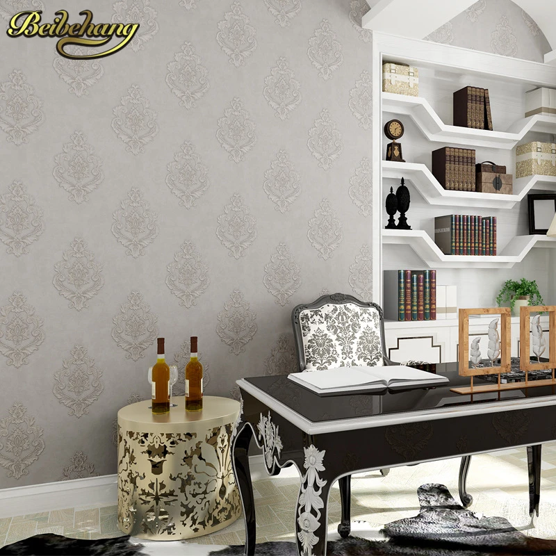 Dimensional sculpture wallpaper Retro European AB bedroom bedroom living room TV background wallpaper pvc deep embossed