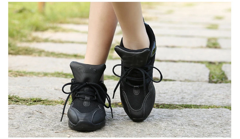 B205 черный Обувь с дышащей сеткой Джаз Обувь для танцев Zapatos De танец Современный Танцы кроссовки для Для женщин