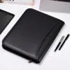 Multifunctional Professional Business Portfolio Padfolio Folder Document Case A4 PU Leather Zippered Closure with Card Holder ► Photo 1/6