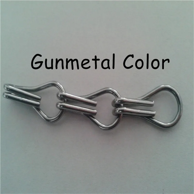 Best продажи алюминия двойной крюк звеньев цепи - Цвет: Gunmetal