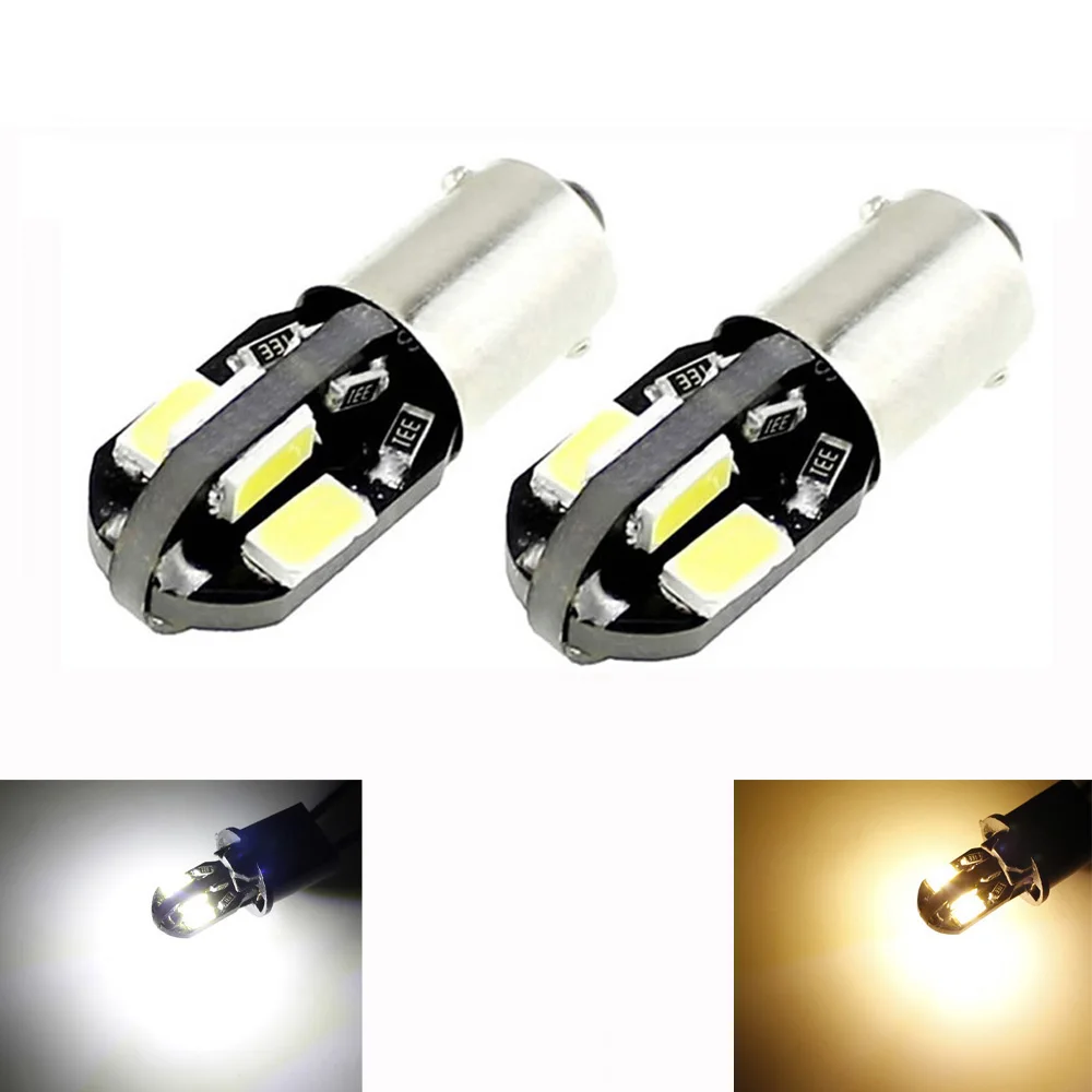 HQ Automotive 2x H21W BAY9S 8xSMD-5630 + High-Power LED BULB 2pcs  LED  Bulbs \ CanBus LED Bulbs LED Bulbs \ T4W (233), H6W (434), H21W (435) LED  Bulbs Lights & Bulbs \