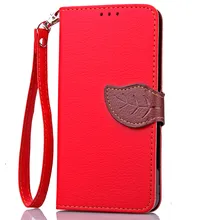 Luxury Magnetic Leaf PU Leather Wallet Flip Phone Protective font b Cover b font Case For