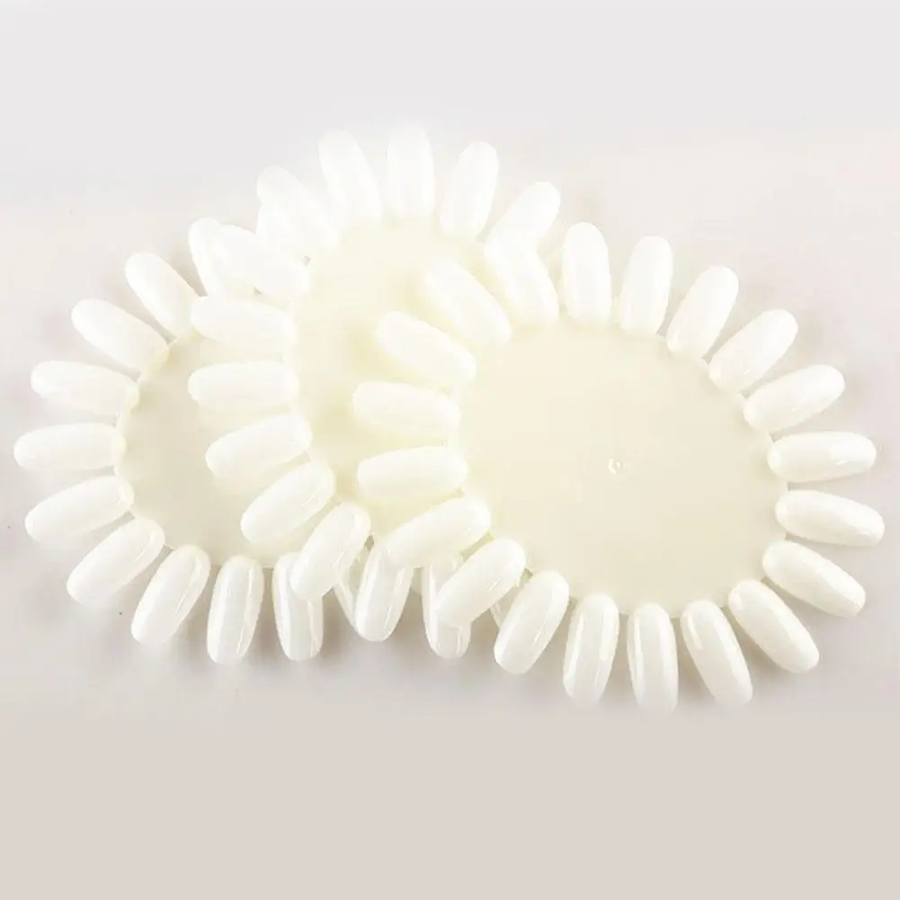 

New 10Pcs Plastic Fake Nail Art Tips Polish Gel Color Display Card Building Models