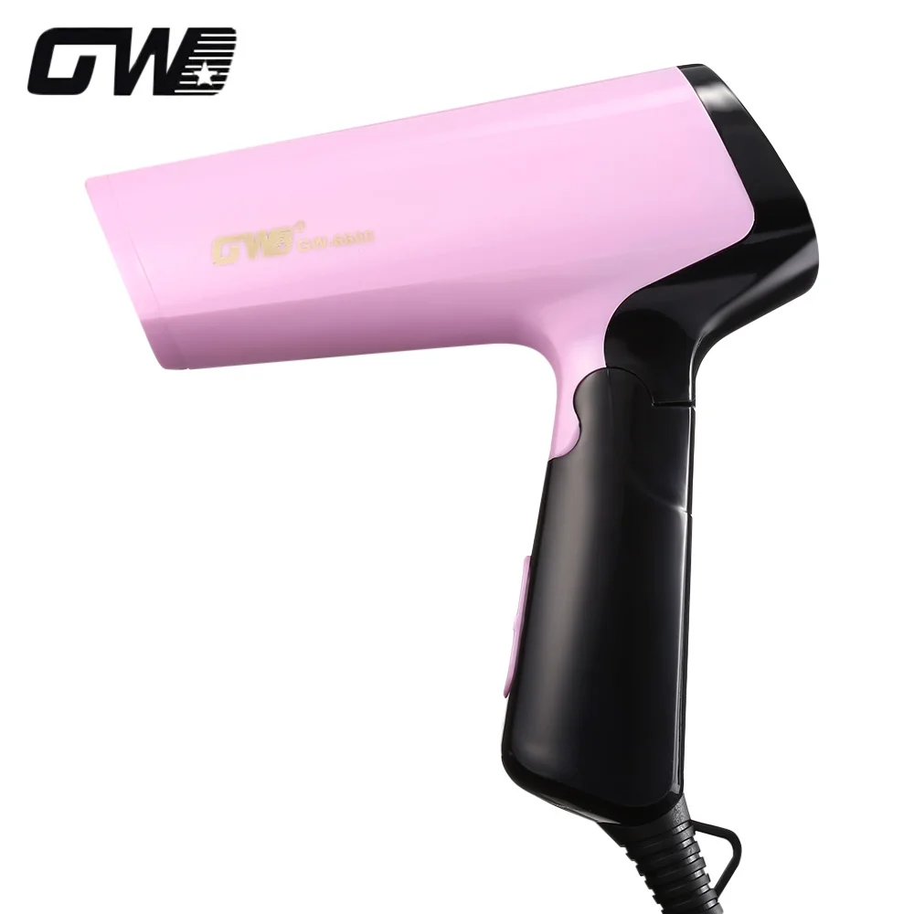 

Guowei GW-6600 Electric Mini Folding Compact Travel Hair Blow Dryer Foldable Handle 1500W AC220 - 240V Hair Dryer 2 Gears