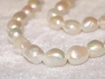

2017 Special Offer New Round-brilliant-shape Baroque Pearl Large High Quality Ivory 9-10mm Beads