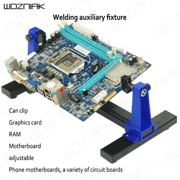 

Wozniak Auxiliary PCB Clamp Bracket SN-390 Adjustable Welding Universal Mobile Phone Circuit Board Fixture Clamp Bench Seat DIY