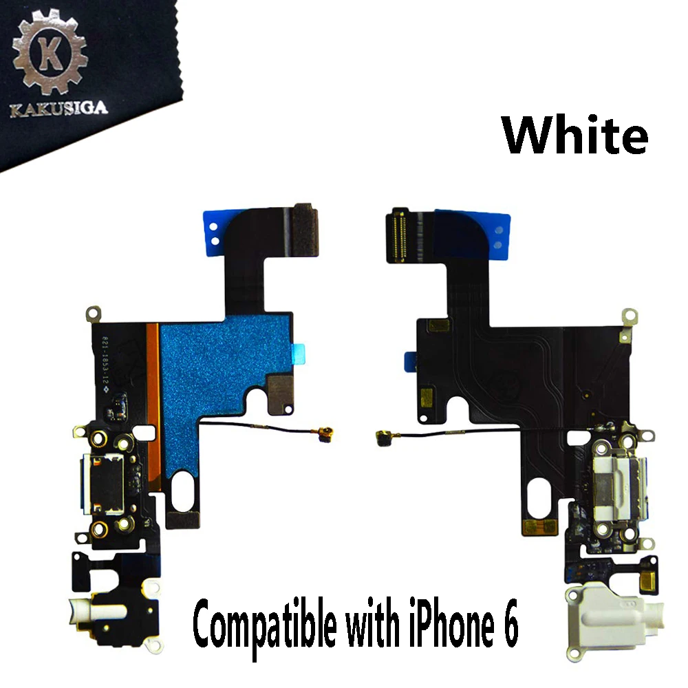 

AIKUYI Original Charging Flex Cable For iPhone 6 USB Charger Port Dock Connector With Mic Flex Cable