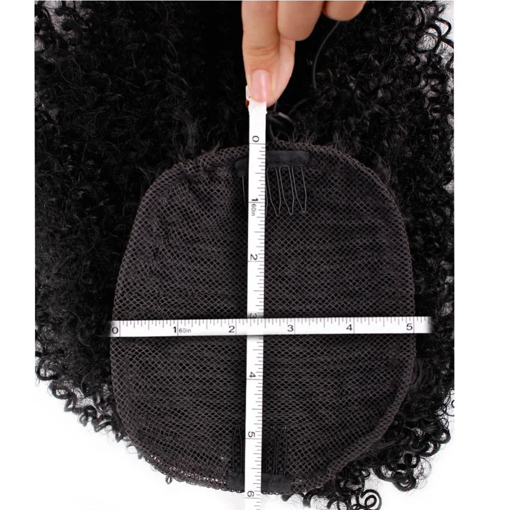 Drawstring Puff Afro Kinky Curly Ponytail African American Short Wrap Synthetic clip in Ponytail Hair Extensions AISI HAIR