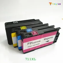 Vilaxh 711 совместимый чернильный картридж Замена для hp 711 XL 711xl для Designjet T120 T520 принтер с чипом cz133a принтер