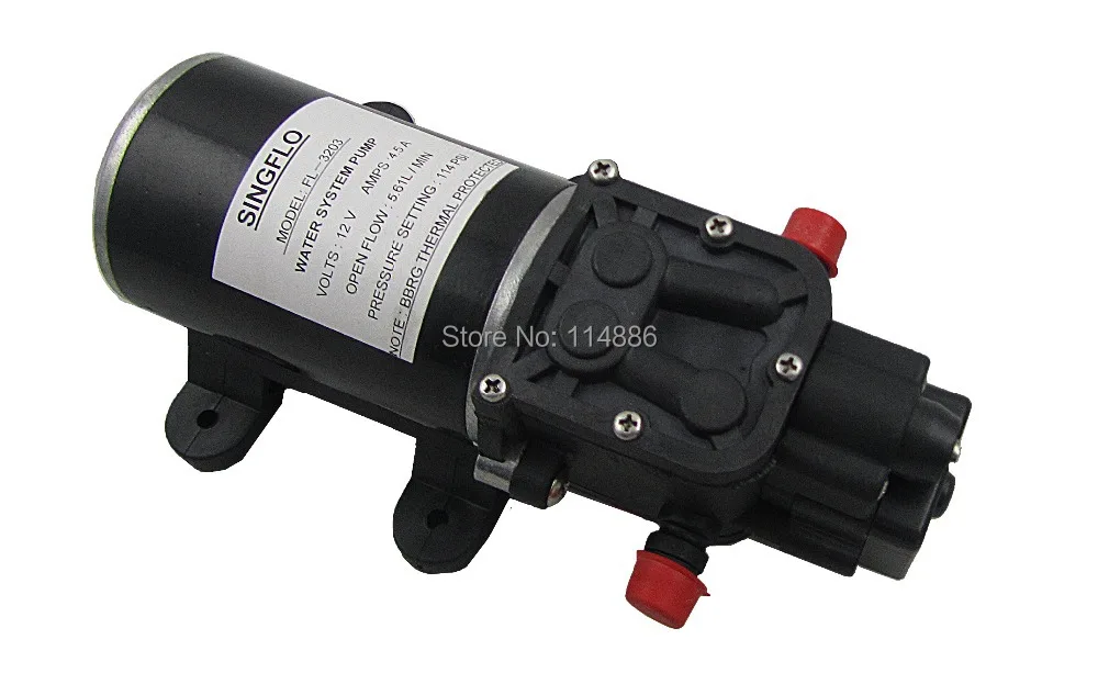 Singflo FL 3203 12V DC 5LPM 100psi 5A маленькие насосы высокого давления для мойки автомобилей и