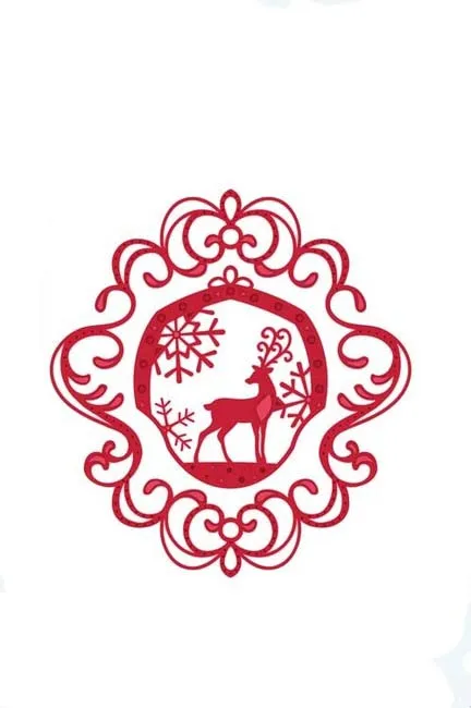 Deer snowflake lace Set Metal Cutting Dies Stencils for