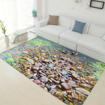 

Multicolour 6mm ultra-thin 3D carpet living room coffee table carpet Can be customized sofa mats bedroom rectangular rug Medit