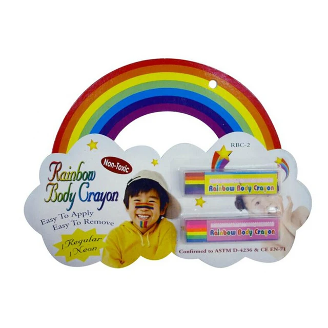 body face paint pigment rainbow body crayon 1 set regular color