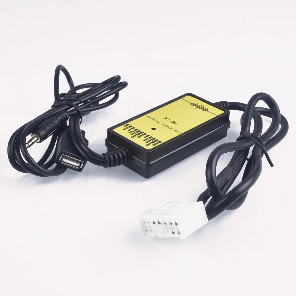 

Car CD Adapter MP3 Audio Interface AUX USB CD Changer (5+7)PiN for Toyota Camry Corolla RAV4 Yaris for Lexus IS 200 GS