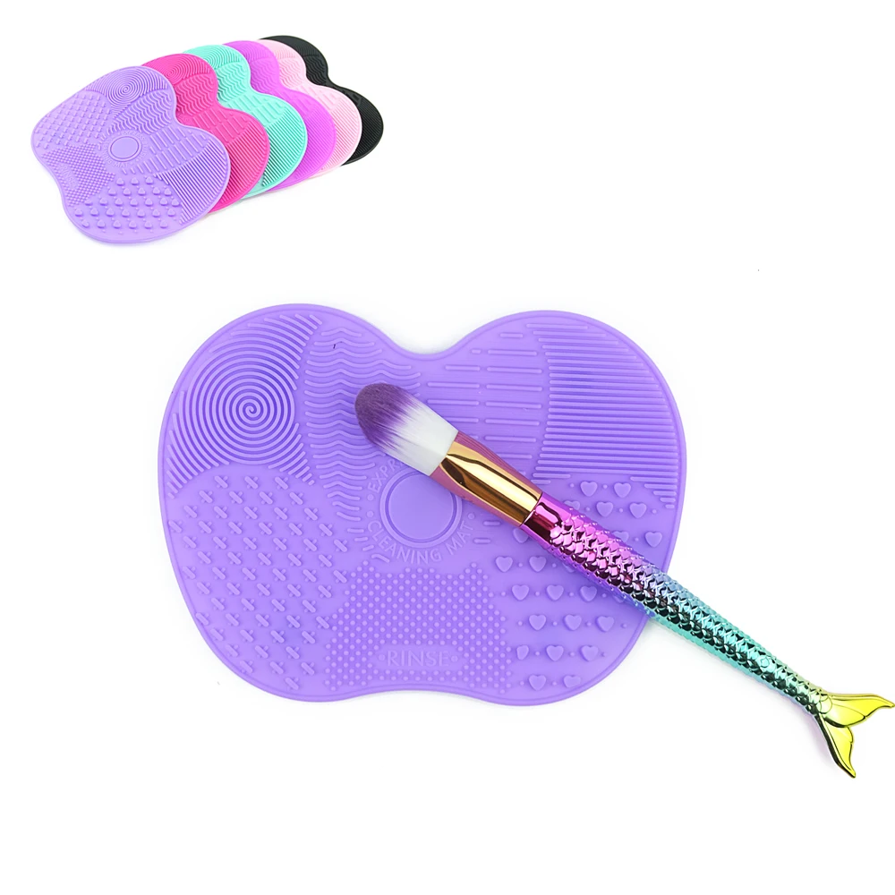 

Silicone Brush Cleaner Mat Cleaning Makeup Brush Mat Washing Sucker Scrubber Board Make Up Brushes Tool Pad Pincel Maquiagem