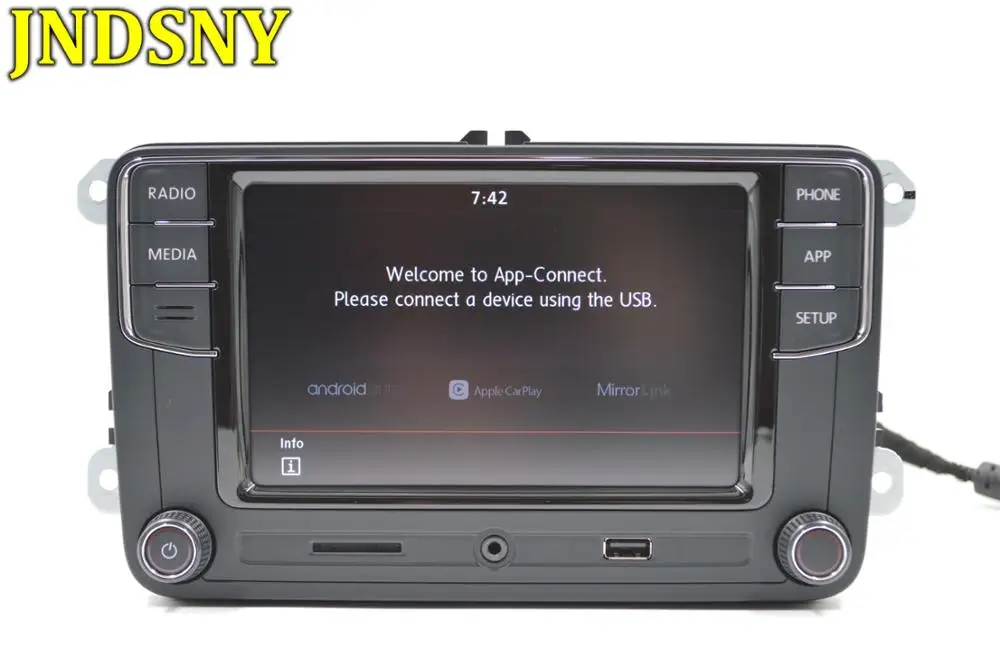 JNDSNY Android Авто CarPlay R340G RCD330G Noname RCD330 Plus MIB радиоприемник для VW Golf 5 6 Jetta CC Tiguan Passat Polo RCD510 RCN210