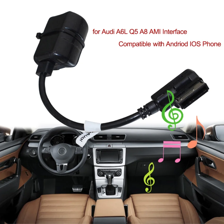 Car Bluetooth Receiver Module Radio Stereo AUX Cable Wireless Adapter