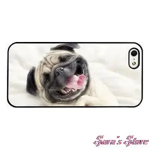 Забавный Мопс Щенок Лицо Собака чехол для Iphone 4S 5 5S 5C 6 Плюс 7 плюс Samsung Galaxy S3/4/5/6/7 edge
