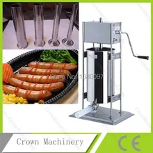 Полный из нержавеющей стали коммерческий колбасный шприц 8л с опорной ножкой