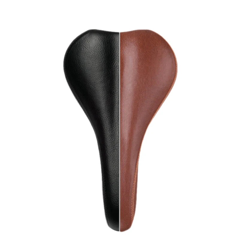 DEPRO Retro Vintage Leather Bicycle Saddle Seat Custion Road Bike MTB Sport Saddle Brown Bicycle Cycling Saddle Bike Seat