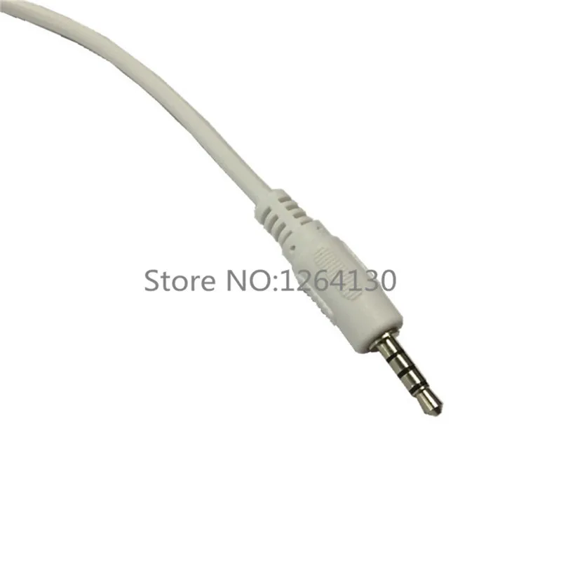 3.5mm Car Hifi AUX Audio Mini USB Cable Cord White For MP3/4 Mini USB Device