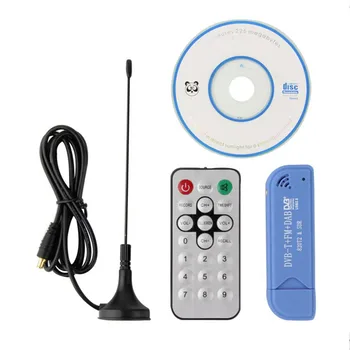 

USB 2.0 Blue TV Stick DAB FM DVB-T RTL2832 R820T SDR RTL-SDR Dongle Stick Digital TV Tuner Receiver IR Remote With Antenna