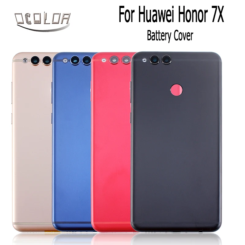 

ocolor For Huawei Honor 7X Battery Cover Durable Protective Back Cover Case Replacement For Huawei Honor 7X Smart Mobile Phone