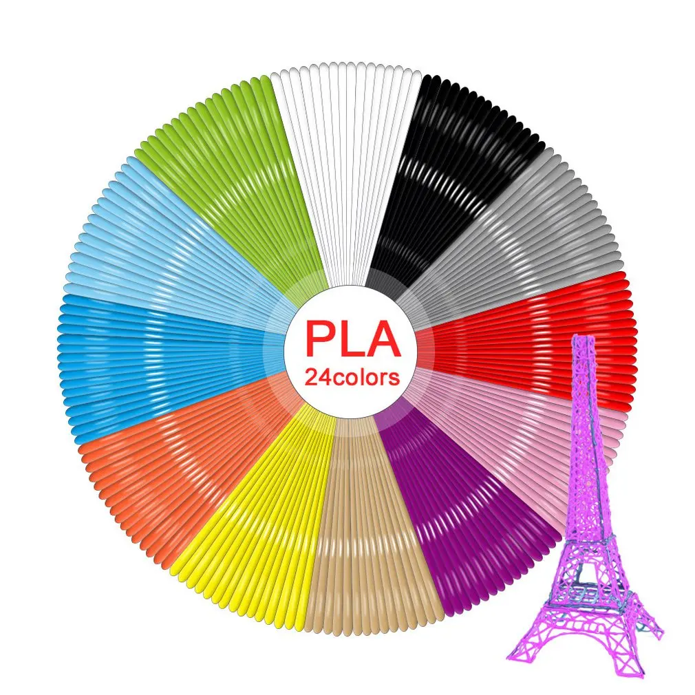 10 метров высокая прочность 3D нити PLA поставки 1,75 мм 3d Принтер Нити печатный материал для 3D печати ручка 3d принтер