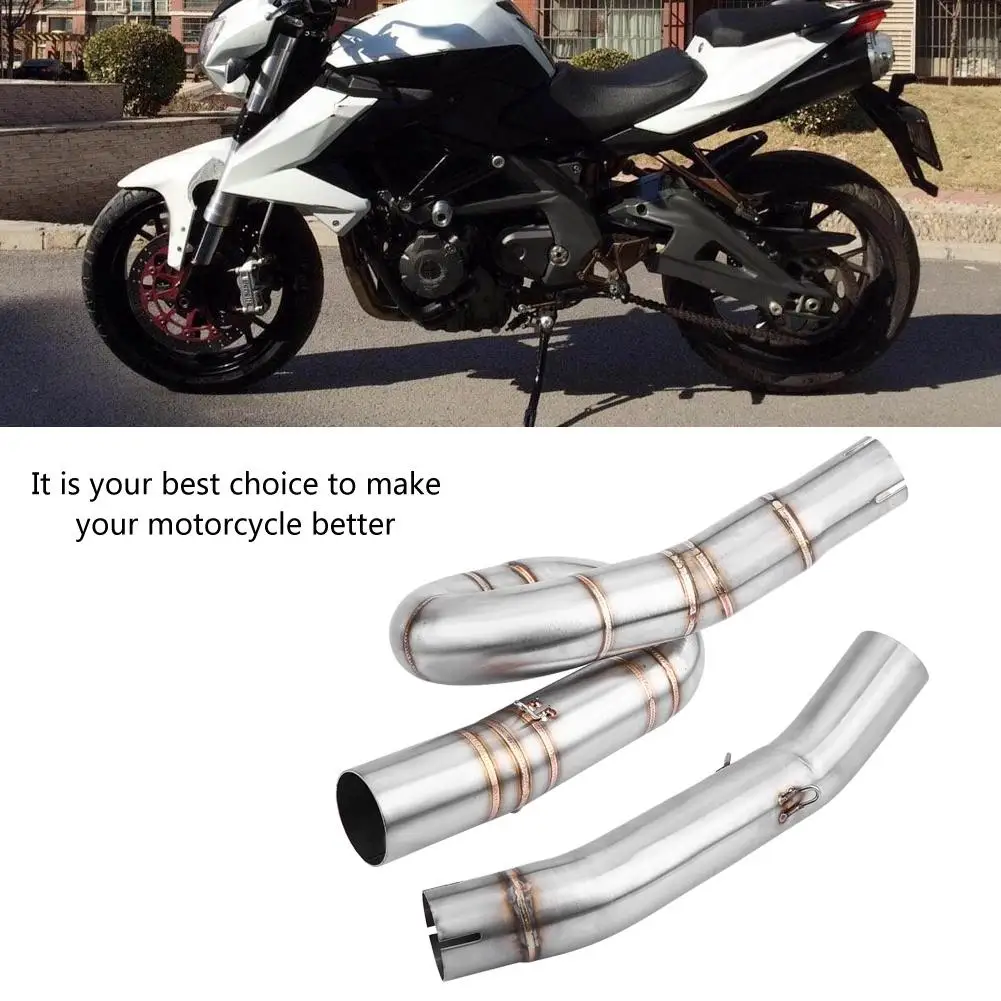 Средняя выхлопная труба мотоцикла соединение для Benelli BN302 TNT300 2014 2015 2016 2017 2018 из